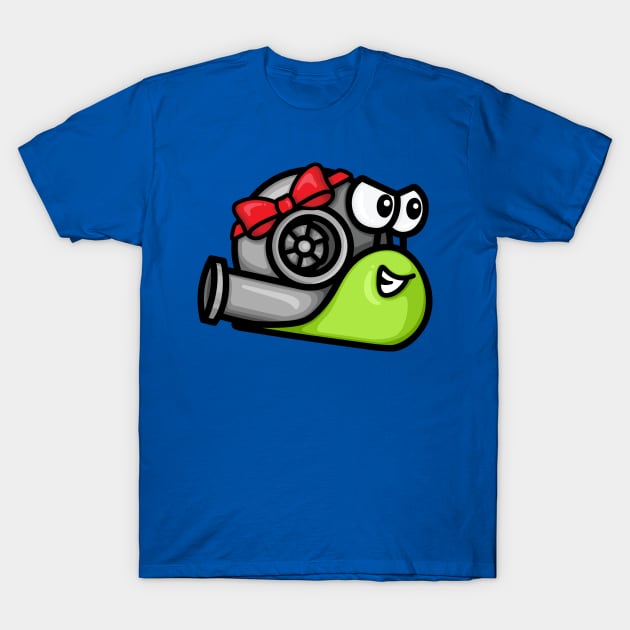 Turbo Snail - Gift Wrapped (Green) T-Shirt by hoddynoddy